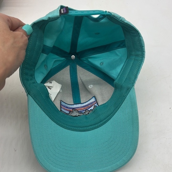 Patagonia Teal Trucker Hat Adjustable. HT4351C - Picture 7 of 9
